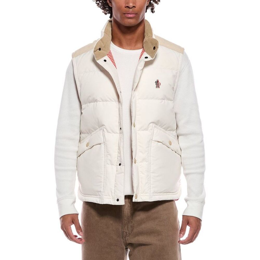 Moncler Mens  Scais Vest, White